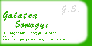 galatea somogyi business card